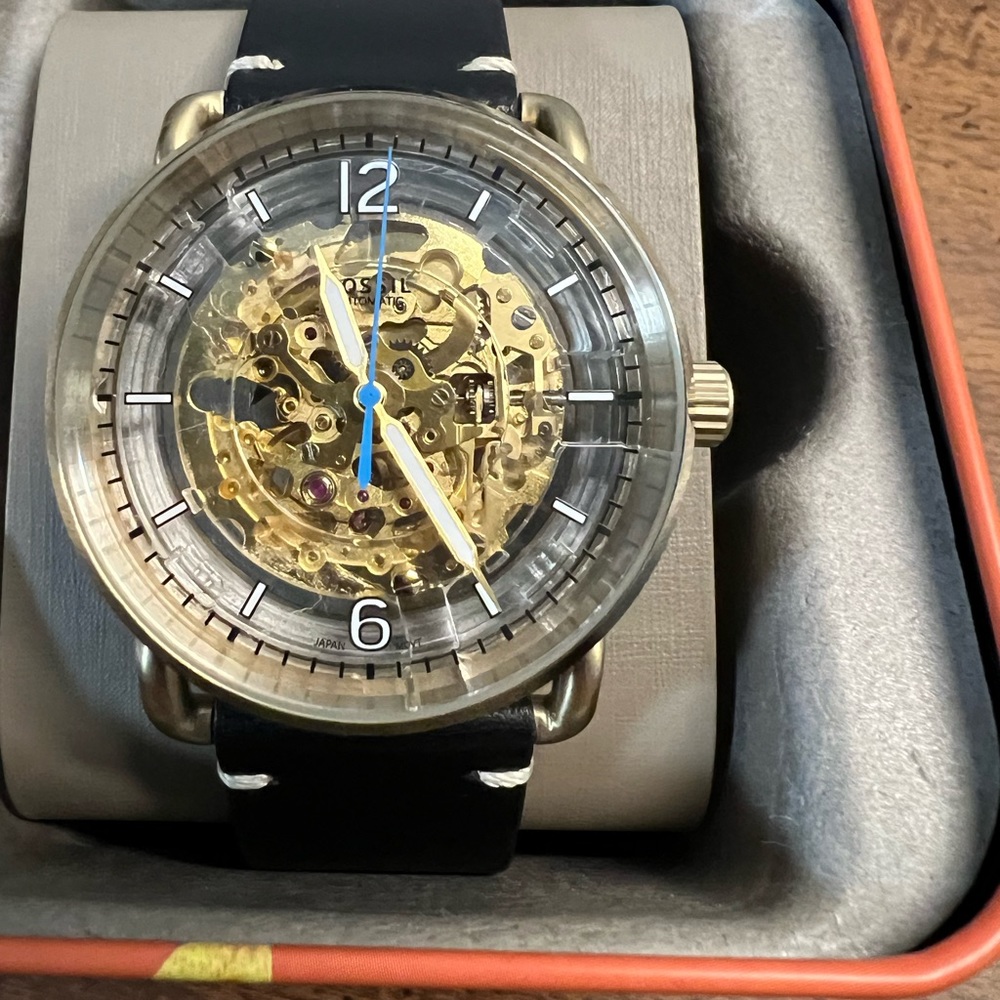 Automatic Fossil Commuter Watch. Rare find!